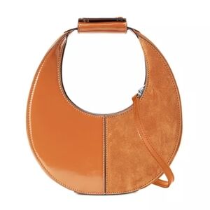 STAUD Moon Mini Split Shoulder Bag With Crossbody Strap